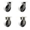 Service Caster 8'' Heavy Duty Semi Steel Cast Iron Wheel Caster Set 2 Swivel 2 Rigid, 4PK CRAN-SCC-KP92S830-SSR-2-R-2 - alternate 1